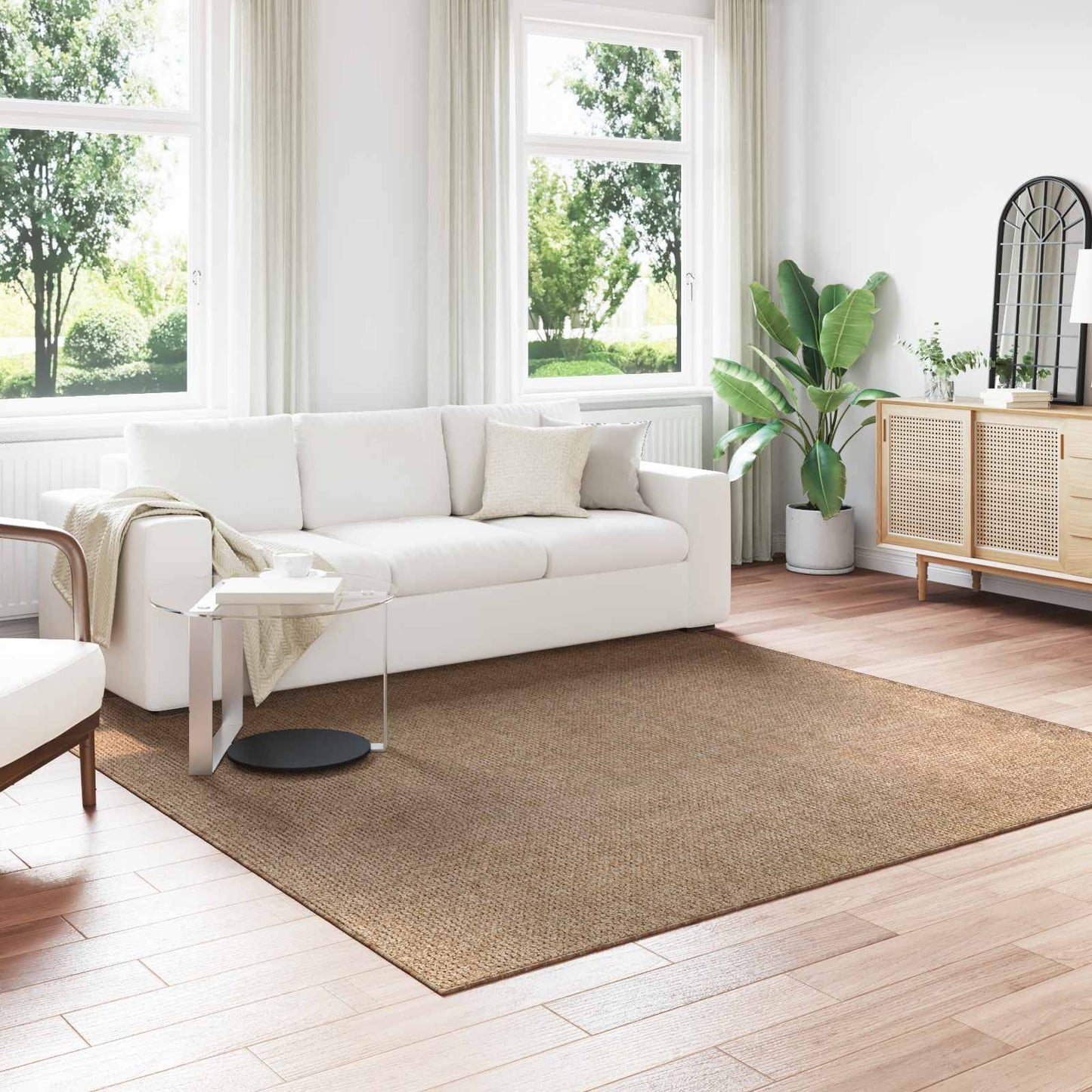 JUNG Vida Bereichsteppiche Quadratisch HUARTE Natur 240 x 240 cm