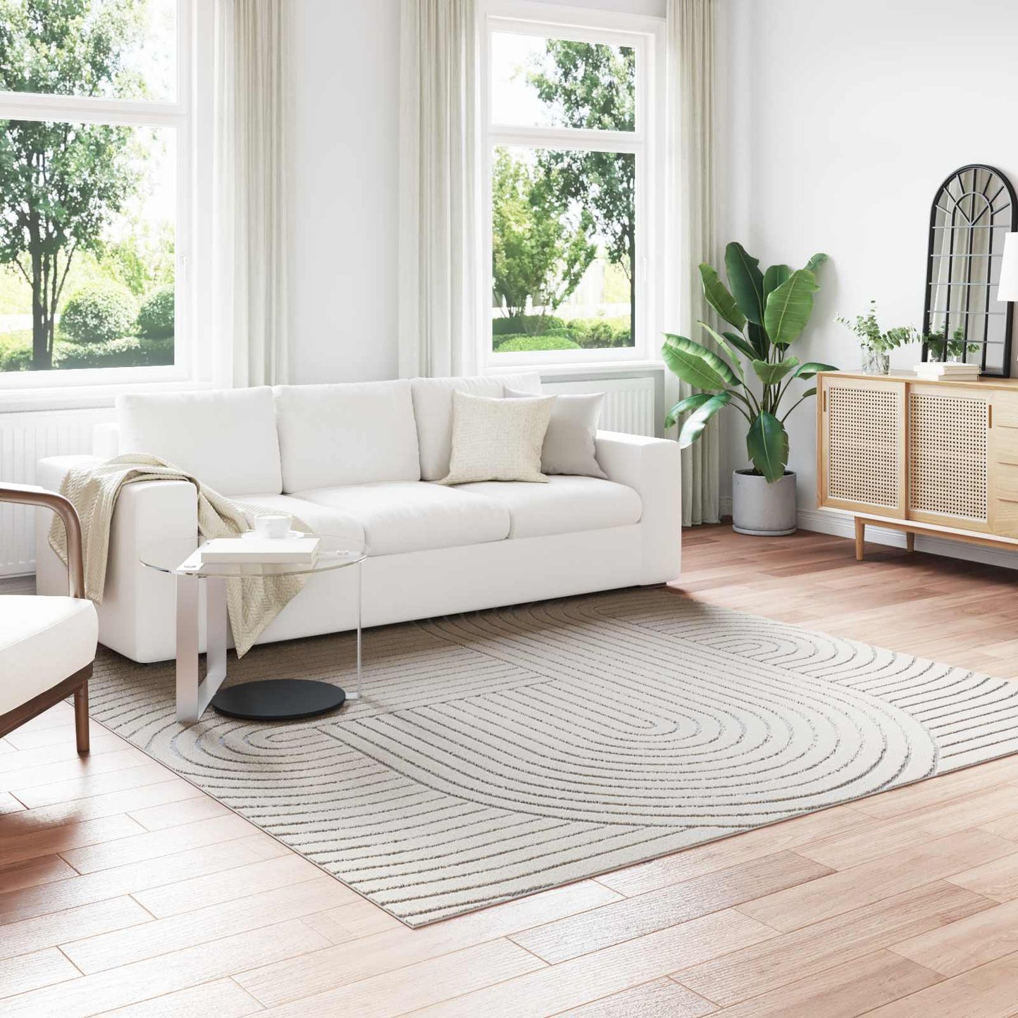 JUNG Vida Bereichsteppiche Quadratisch HUARTE Creme 240 x 240 cm