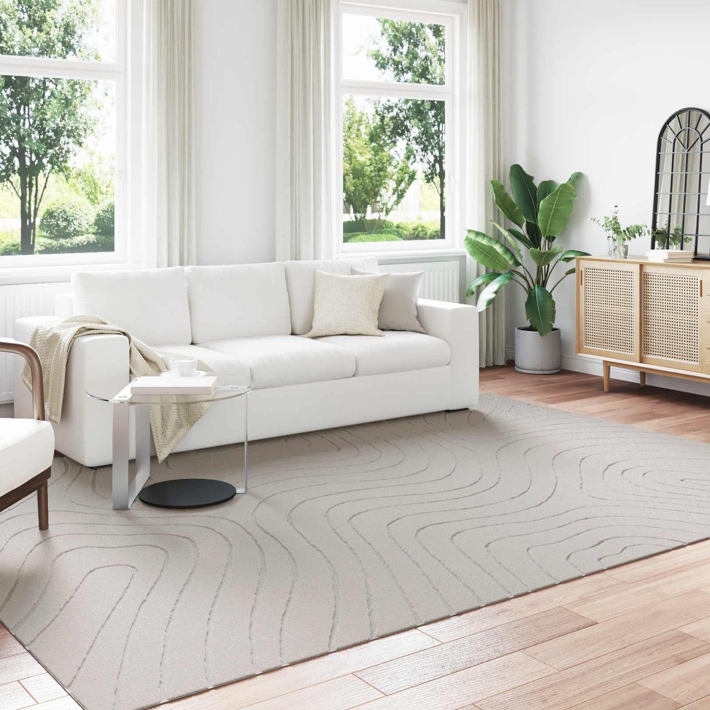 JUNG Vida Bereichsteppiche HUARTE Creme 280 x 200 cm Polyester