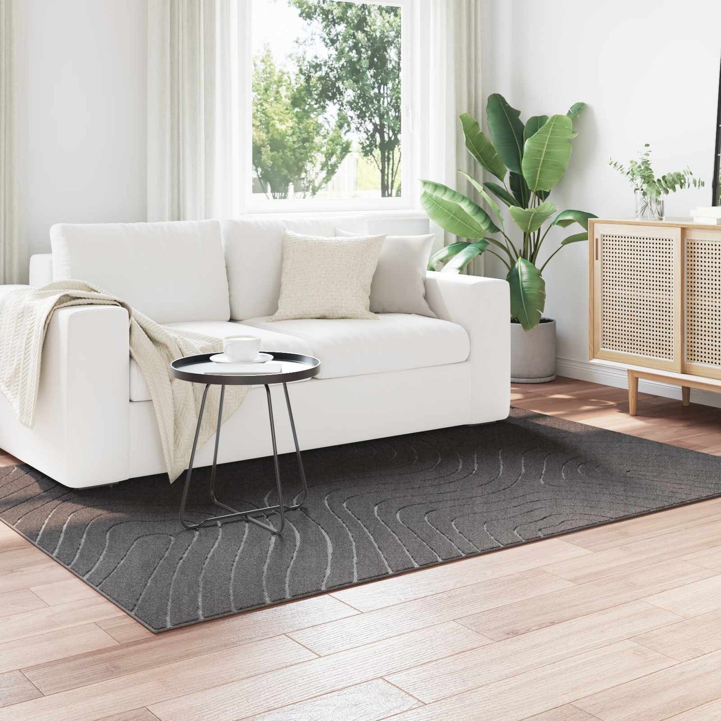 JUNG Vida Bereichsteppiche HUARTE Anthrazit 230 x 160 cm Polyester