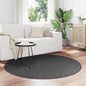JUNG Vida Bereichsteppiche Rund HUARTE Anthrazit Ø 120 CM Polyester