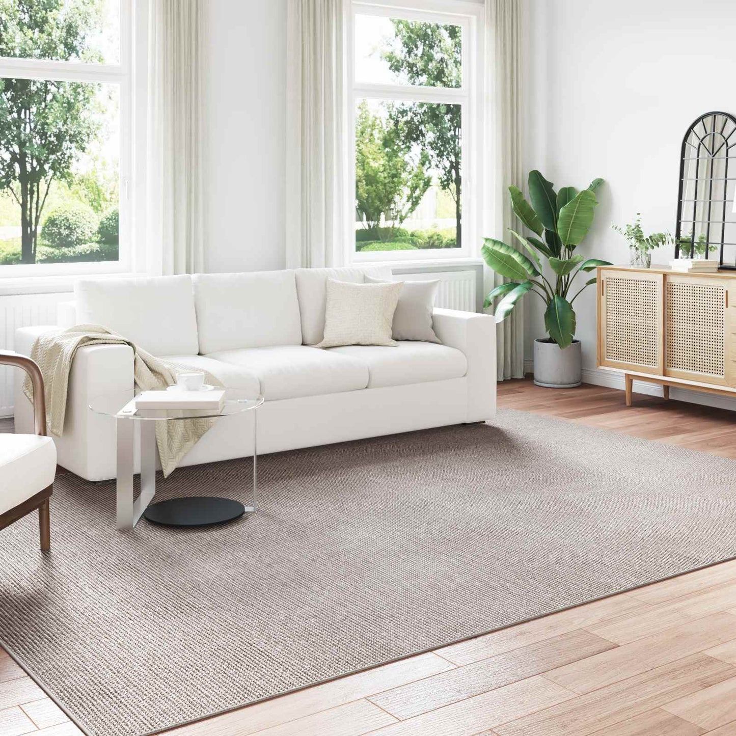 JUNG Vida Bereichsteppiche HUARTE Creme und Taupe 340 x 240 cm Polyester