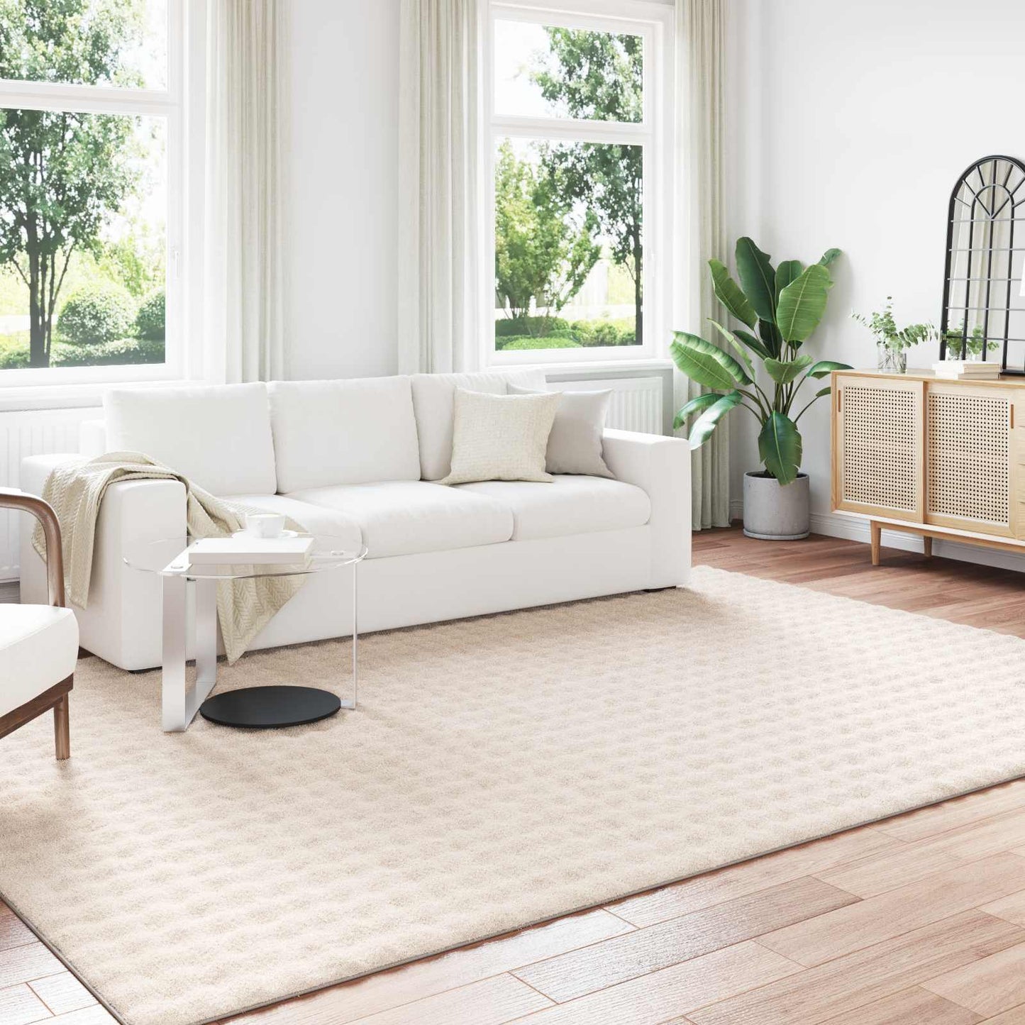 JUNG Vida Bereichsteppiche HUARTE Beige 280 x 200 cm Polyester