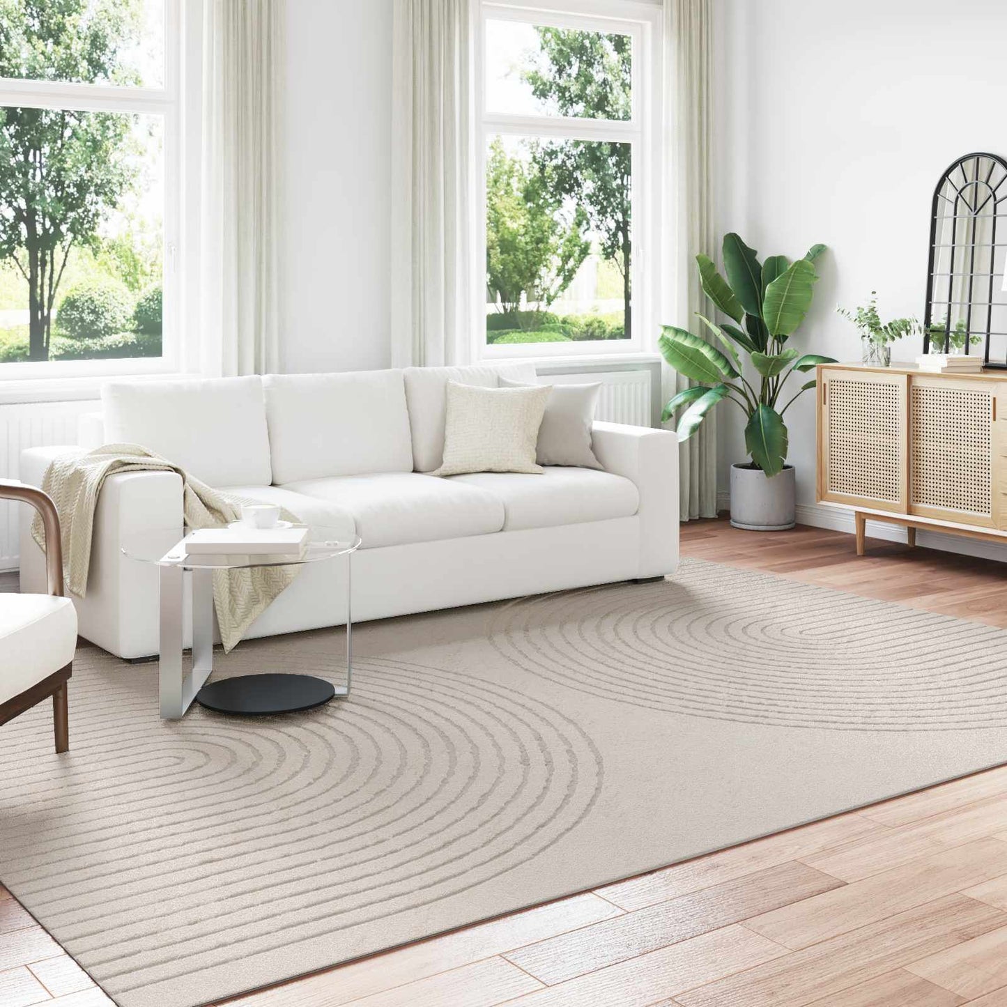 JUNG Vida Bereichsteppiche HUARTE Creme 340 x 240 cm Polyester