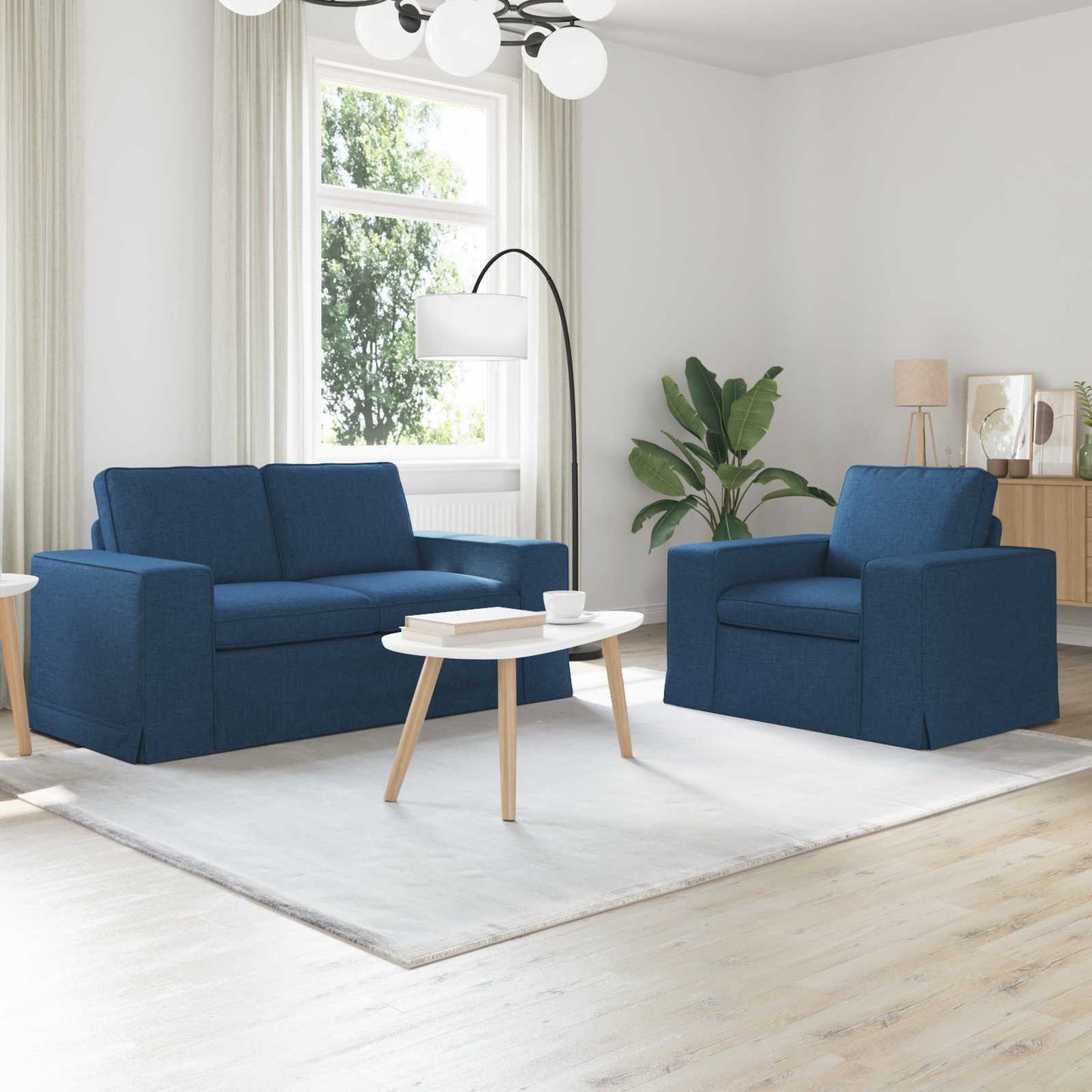 JUNG Vida Sofa 2 pcs Blau Gesamtabmessungen: 162 x 80 x 82 cm (B x T x H)