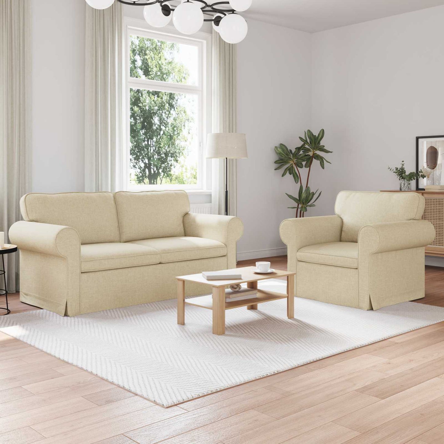 JUNG Vida Sofa 2 pcs Creme