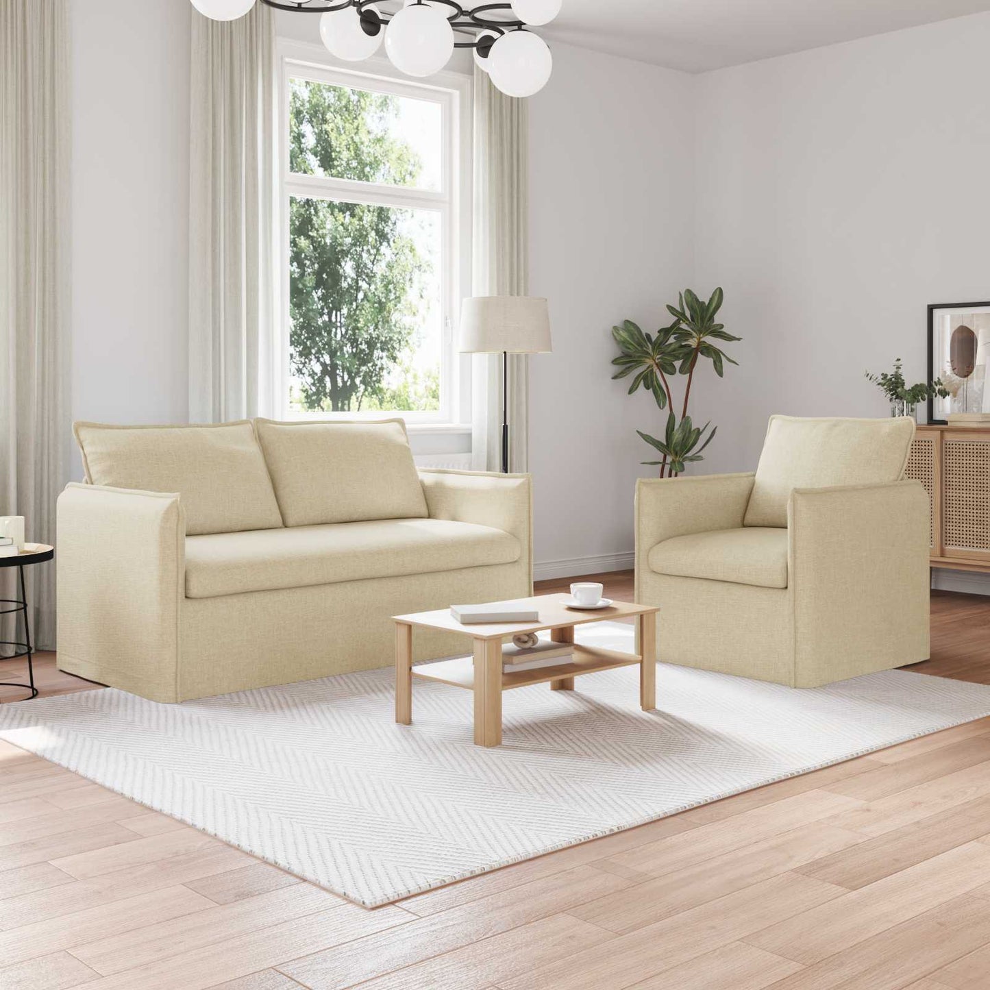 JUNG Vida Sofa 2 pcs Creme