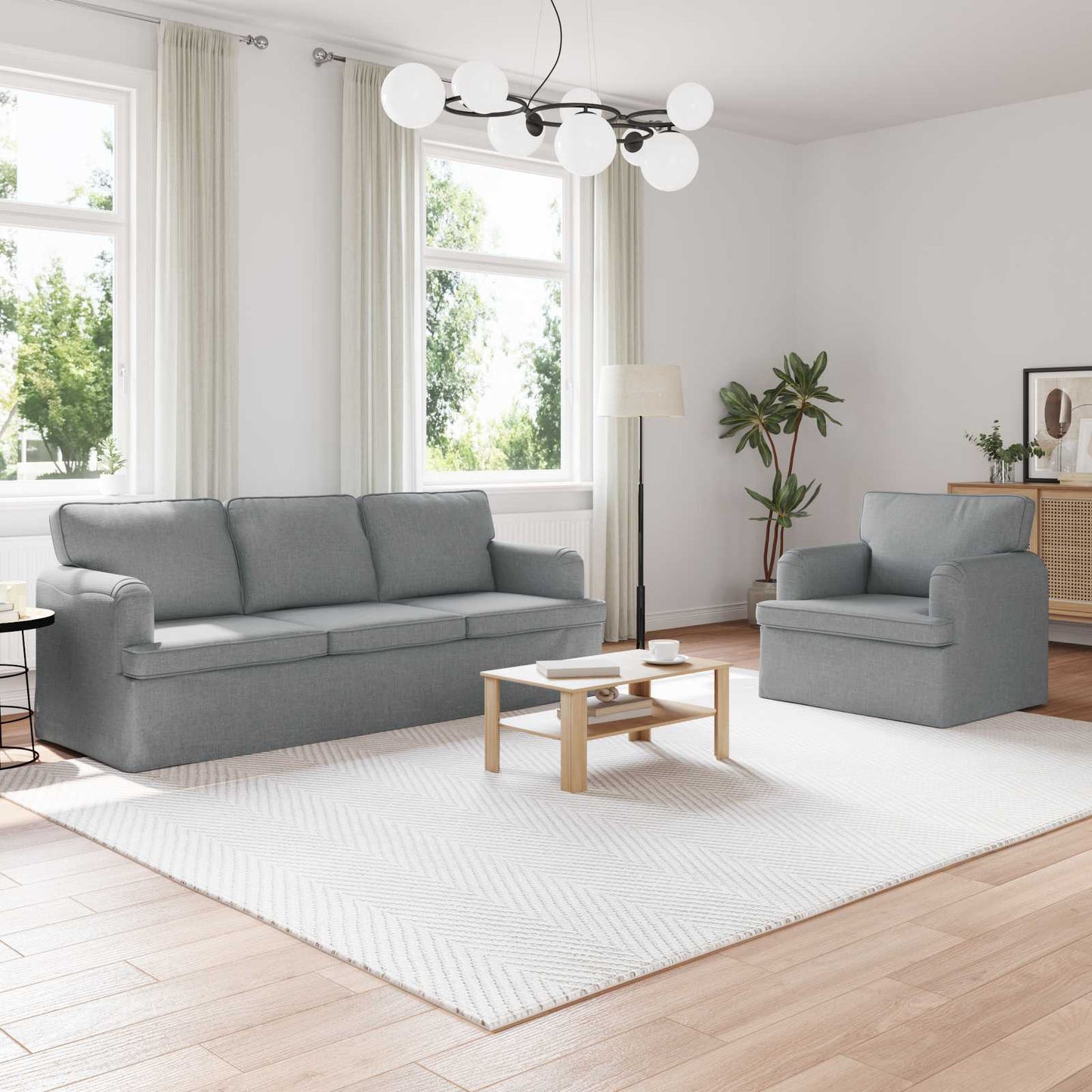 JUNG Vida Sofa 2 pcs Hellgrau