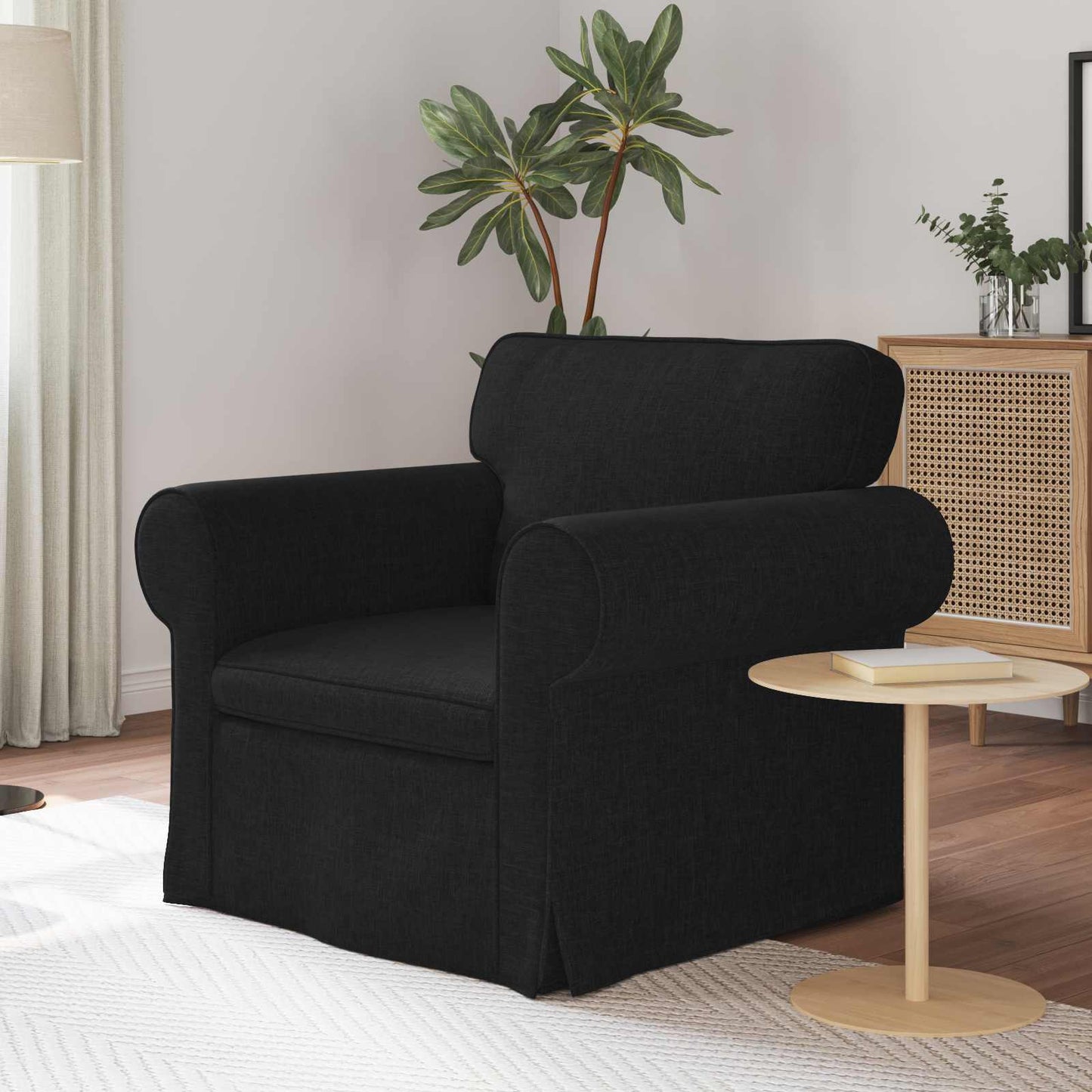 JUNG Vida Sofa Schwarz Gesamtabmessungen: 95 x 82 x 80 cm (B x T x H)