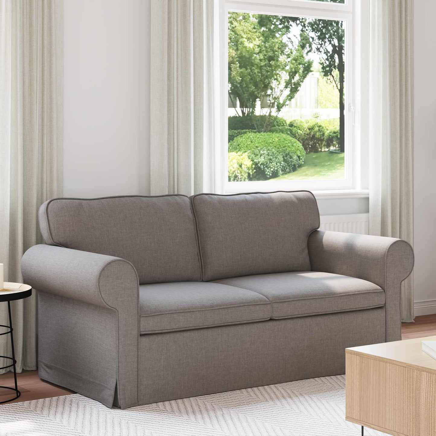 JUNG Vida Sofa Taupe Gesamtabmessungen: 175 x 82 x 80 cm (B x T x H) Samt