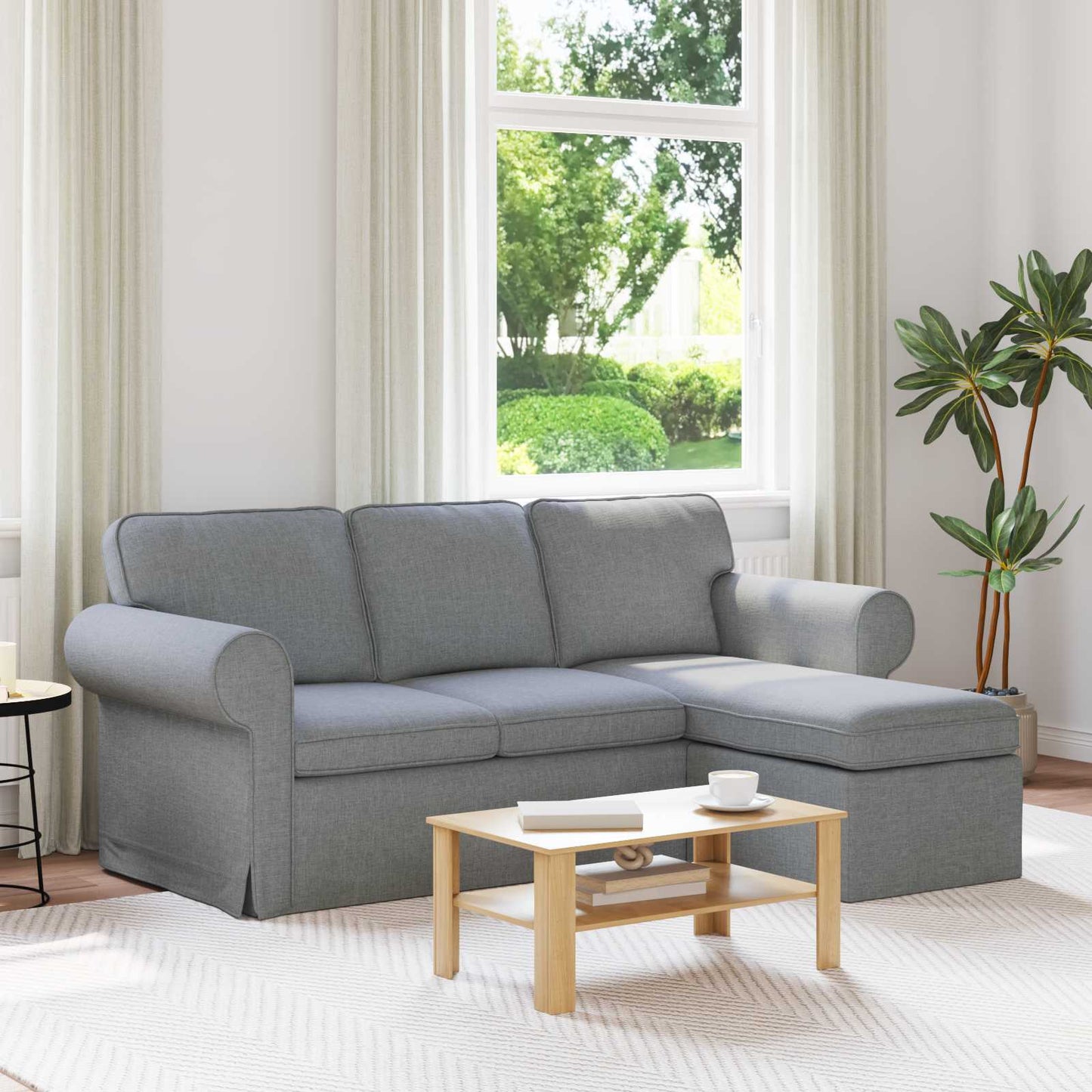 JUNG Vida Sofa Hellgrau Gesamtabmessungen: 195 x 138 x 80 cm (B x T x H)