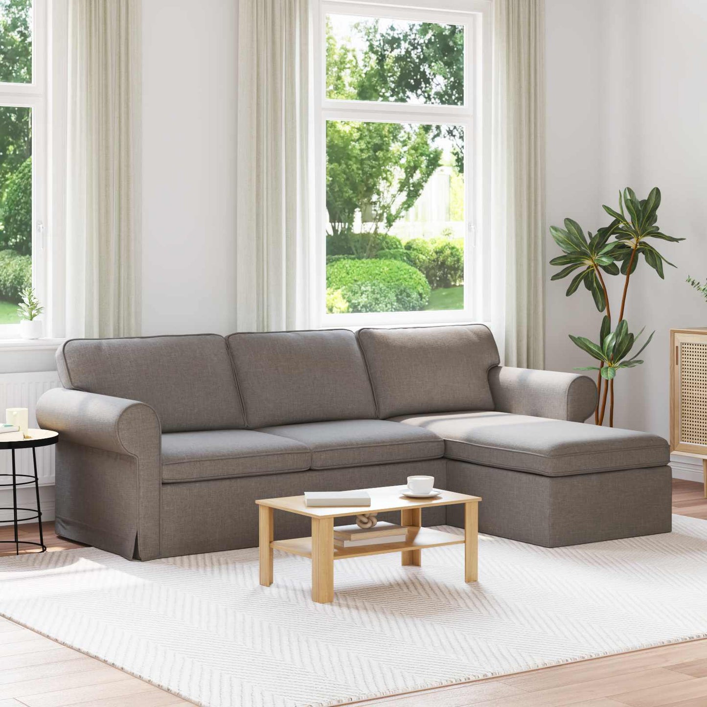 JUNG Vida Sofa Taupe Gesamtabmessungen: 245 x 138 x 80 cm (B x T x H)