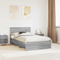 JUNG Vida Bettrahmen Graues Sonoma 120 x 123 cm Holzwerkstoff