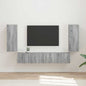 JUNG Vida TV-Wandregal-Set Wandmontiert 4 pcs Graues Sonoma Holzwerkstoff
