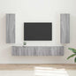 JUNG Vida TV-Schrankset Wandmontiert 3 pcs Graues Sonoma Holzwerkstoff