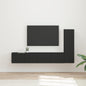 JUNG Vida TV-Schrankset Wandmontiert 3 pcs Schwarz Holzwerkstoff