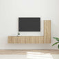 JUNG Vida TV-Schrankset Wandmontiert 3 pcs Sonoma-Eiche Holzwerkstoff