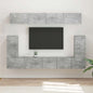 JUNG Vida TV-Schrankset Wandmontiert 5 pcs Beton Grau Holzwerkstoff