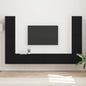 JUNG Vida TV-Schrankset 8 pcs Schwarz Holzwerkstoff