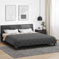 JUNG Vida Sommerdecke Anthrazit und Taupe 240 x 260 cm Mikrofaser