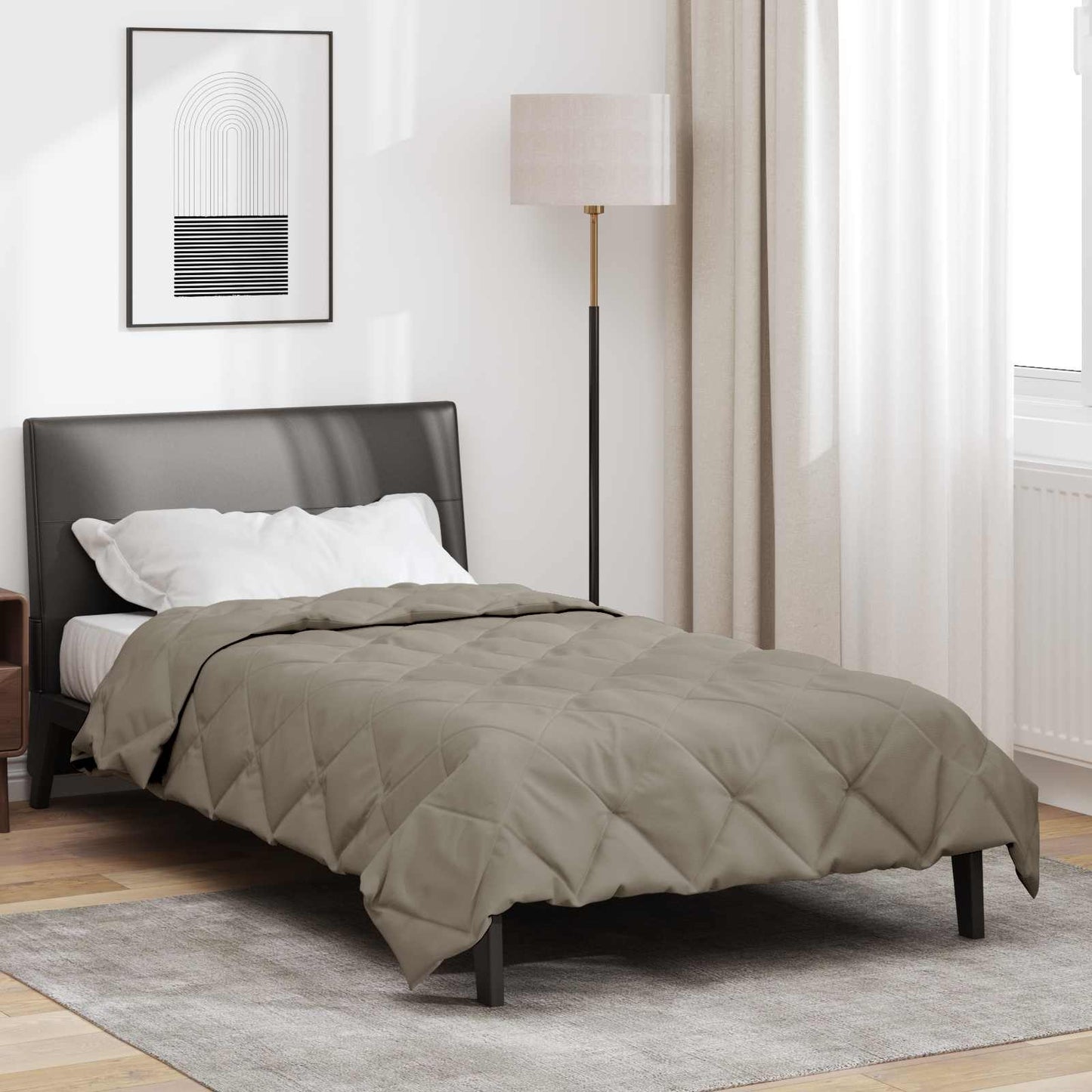 JUNG Vida Sommerdecke Hellgrau 200 x 140 cm Mikrofaser