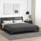 JUNG Vida Ganzjahresbettdecke Anthrazit und Taupe 240 x 260 cm Mikrofaser