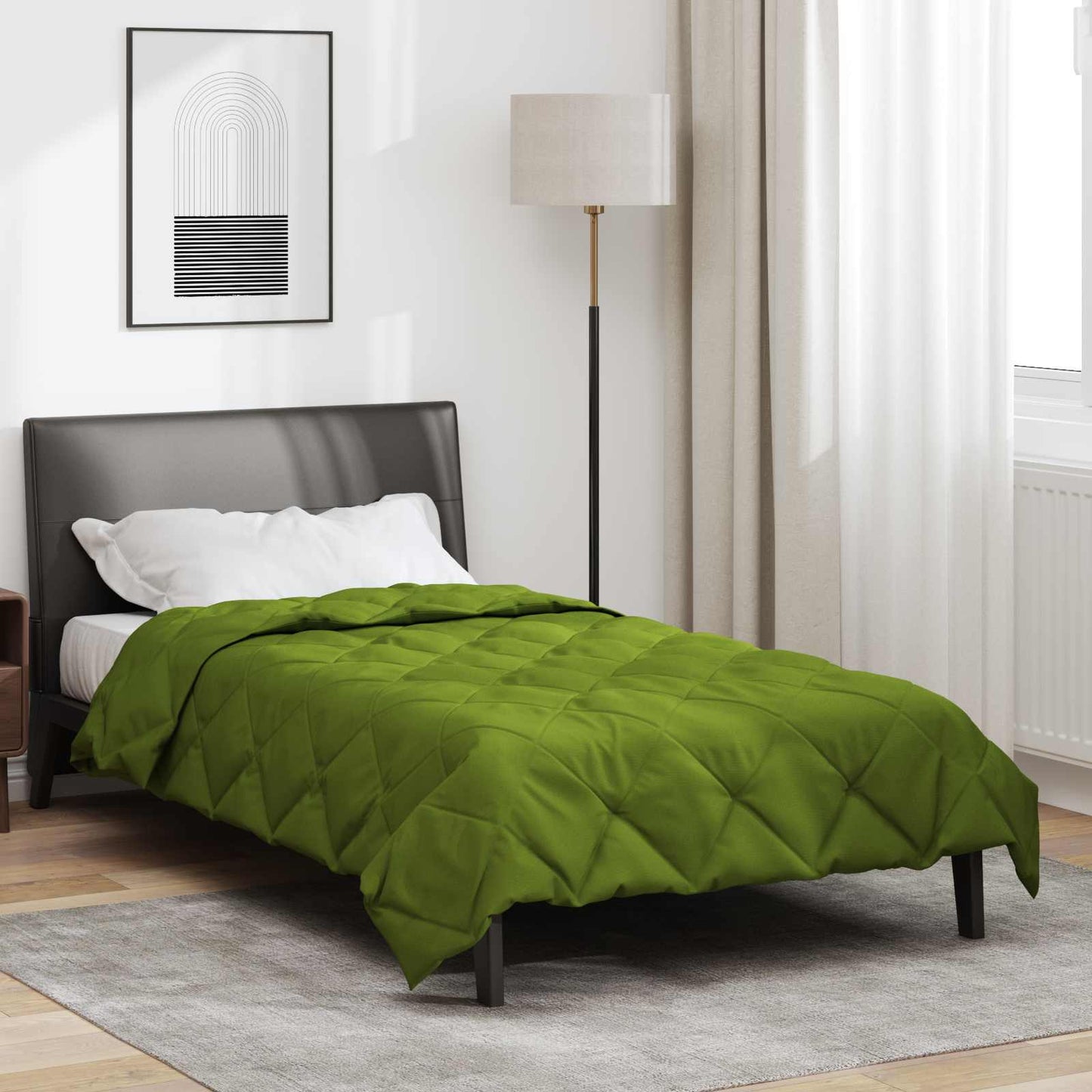 JUNG Vida Ganzjahresbettdecke Grün 200 x 155 cm Mikrofaser