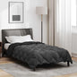 JUNG Vida Winterbettdecke Schwarz und Anthrazit 200 x 140 cm Mikrofaser