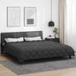 JUNG Vida Winterbettdecke Schwarz und Anthrazit 240 x 200 cm Mikrofaser