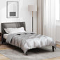 JUNG Vida Winterbettdecke Silber 220 x 140 cm Satin und Mikrofaser
