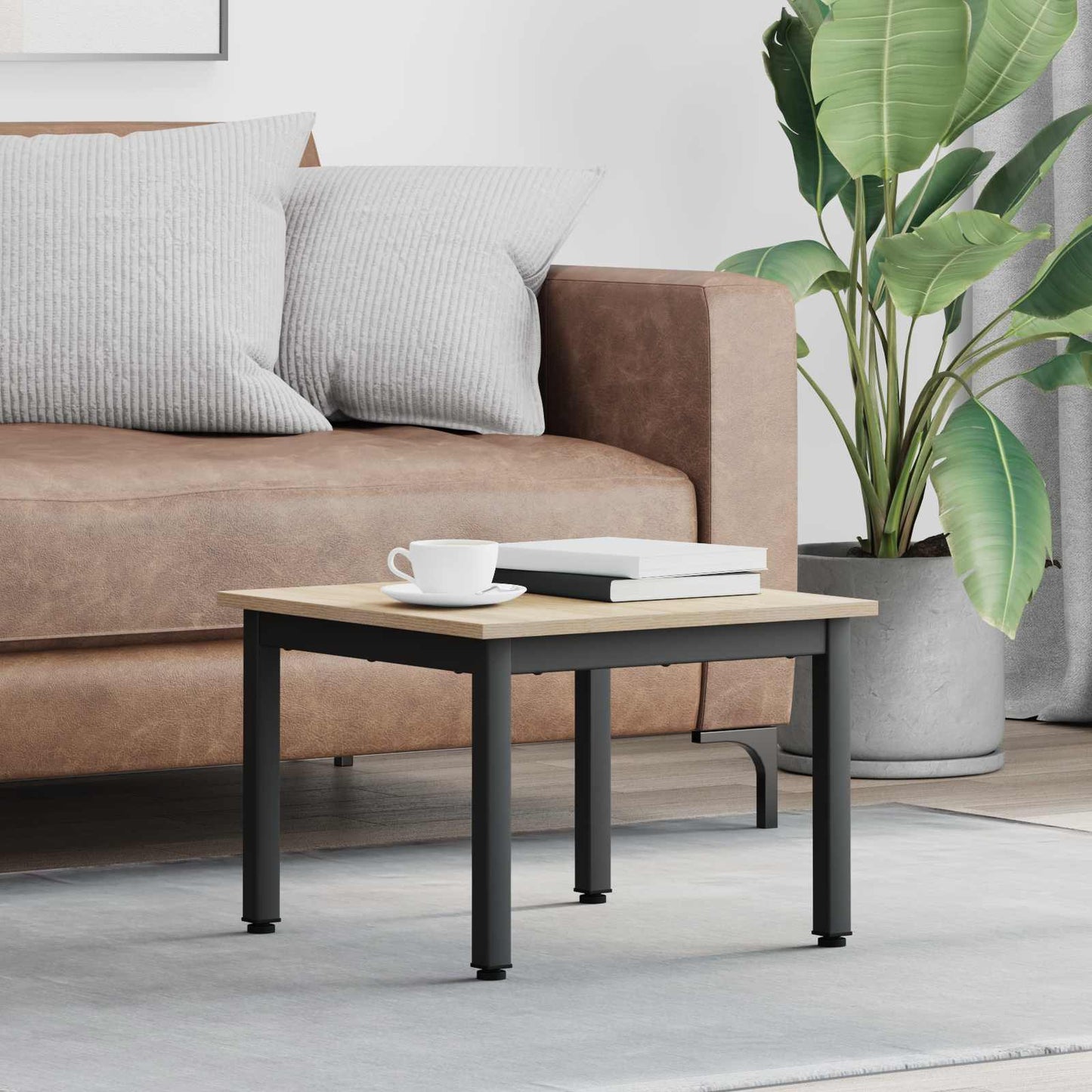 JUNG Vida Couchtisch Sonoma 50 x 50 x 36 cm Holzwerkstoff