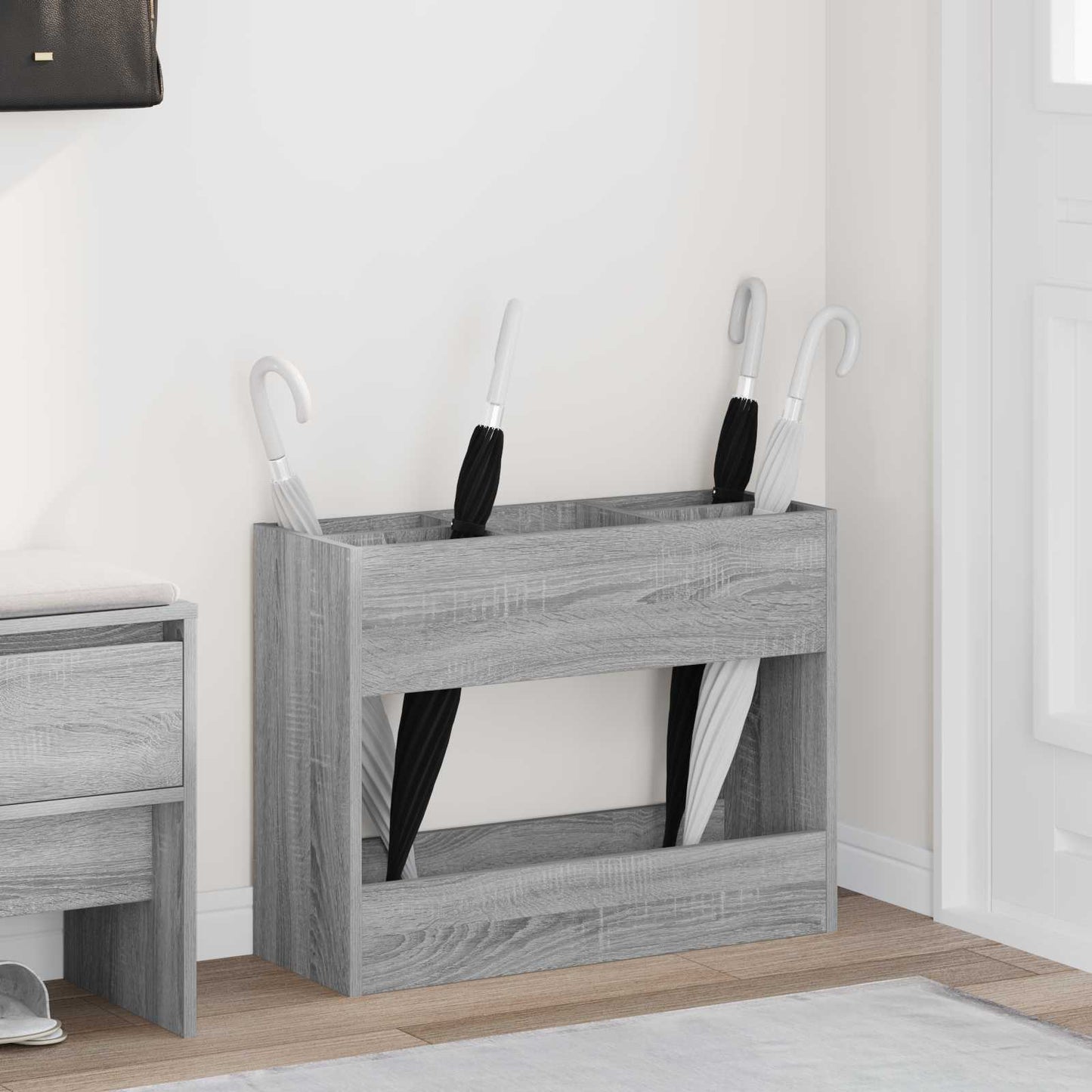 JUNG Vida Sonnenschirmhalter Graues Sonoma 65 x 24 x 50 cm Holzwerkstoff