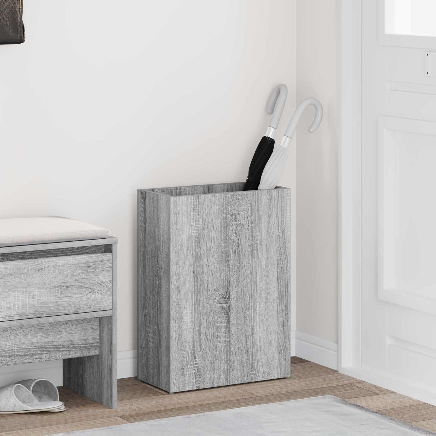 JUNG Vida Sonnenschirmhalter mit Speicher Graues Sonoma 40 x 20 x 55,5 cm