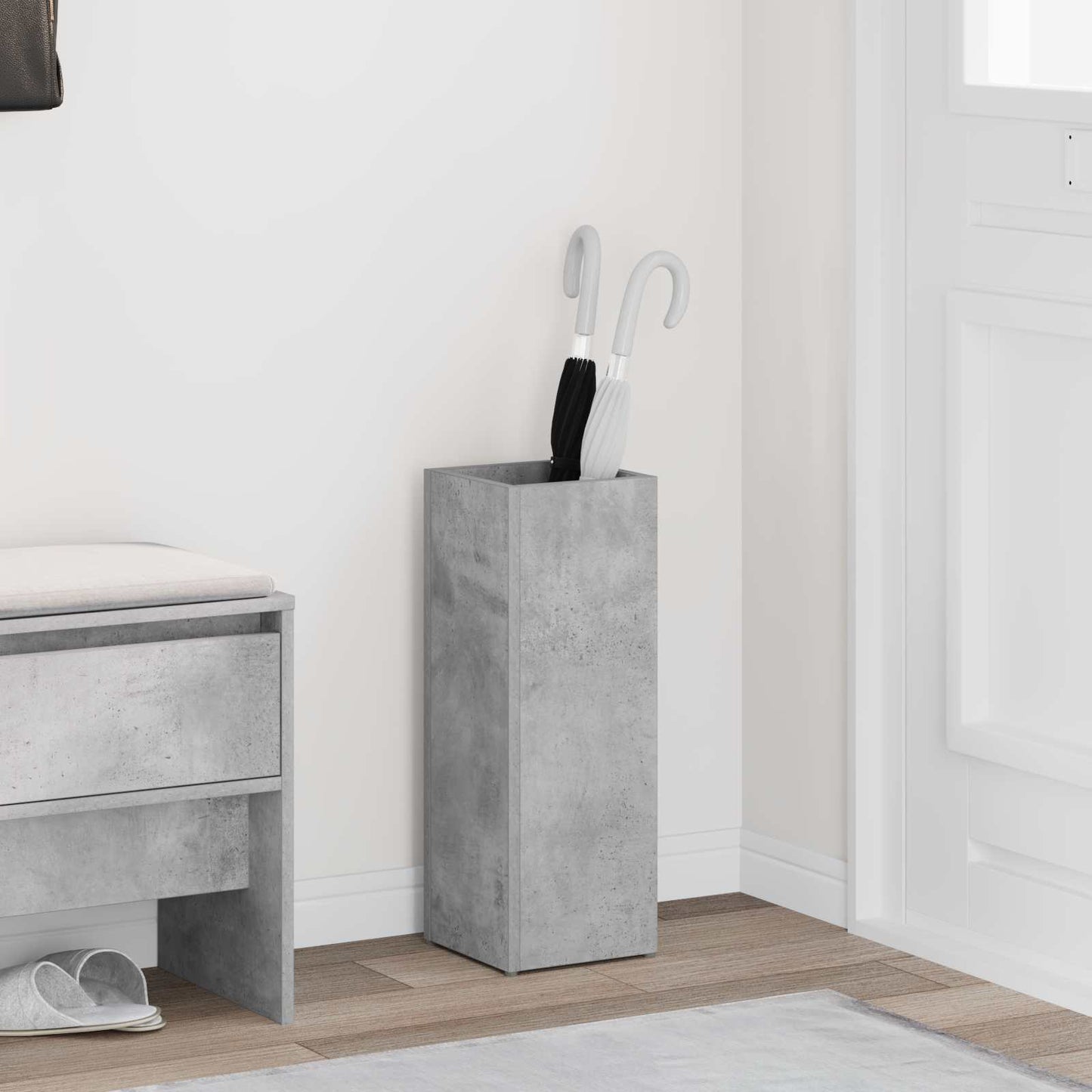 JUNG Vida Sonnenschirmhalter Beton Grau 20 x 20 x 55,5 cm Holzwerkstoff