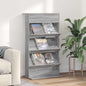 JUNG Vida Magazinregal Graues Sonoma 70 x 41 x 126 cm Holzwerkstoff