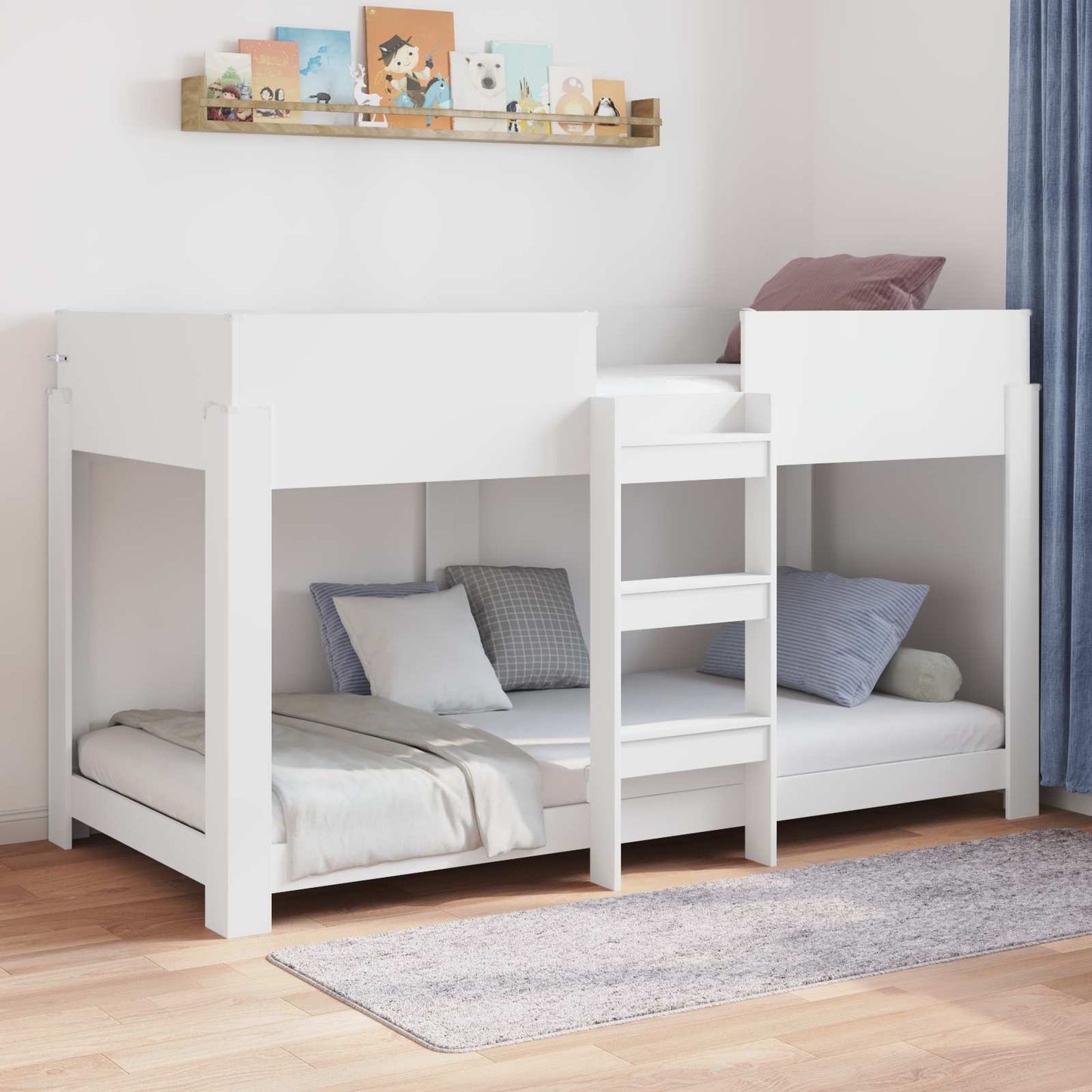 JUNG Vida Etagenbett für Kinder Weiß 100 x 200 cm Holzwerkstoff