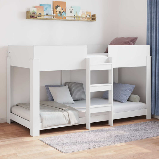 JUNG Vida Etagenbett für Kinder Weiß 100 x 200 cm Holzwerkstoff