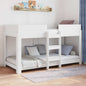JUNG Vida Etagenbett für Kinder Weiß 100 x 200 cm Holzwerkstoff