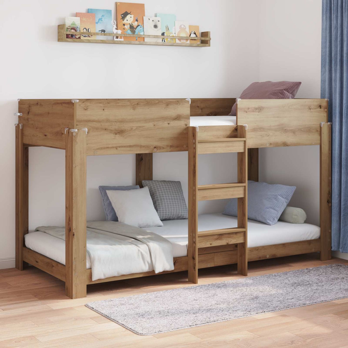 JUNG Vida Etagenbett für Kinder Artisan-Eiche 100 x 200 cm Holzwerkstoff