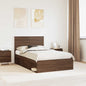 JUNG Vida Bettrahmen Braun Eichen-Optik 120 x 190 cm Massives Kiefernholz