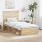 JUNG Vida Bettrahmen Sonoma 100 x 200 cm Massives Kiefernholz