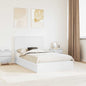 JUNG Vida Aufbewahrungsbett mit Kopfteil Weiß 120 x 200 cm Holzwerkstoff