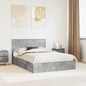 JUNG Vida Aufbewahrungsbett Beton Grau 135 x 190 cm Holzwerkstoff