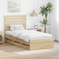 JUNG Vida Bettrahmen Sonoma-Eiche 90 x 190 cm Ingenieurs Holz