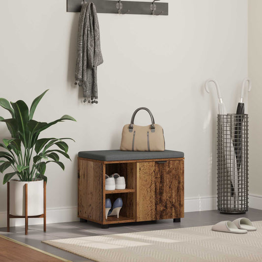 JUNG Vida Flurbank mit Kissen Uni Altholz 60 x 38 x 46 cm