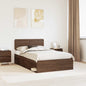 JUNG Vida Bettrahmen Braun Eichen-Optik 120 x 200 cm Massives Kiefernholz