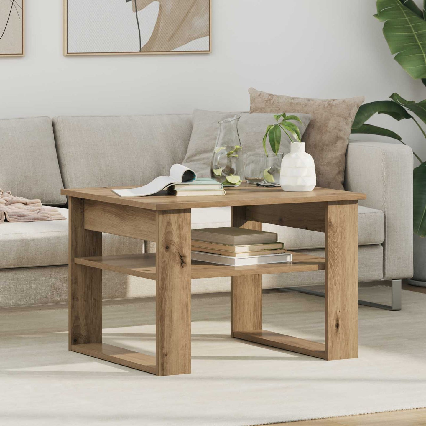 JUNG Vida Couchtisch Artisan-Eiche 64 x 54 x 44 cm Holzwerkstoff
