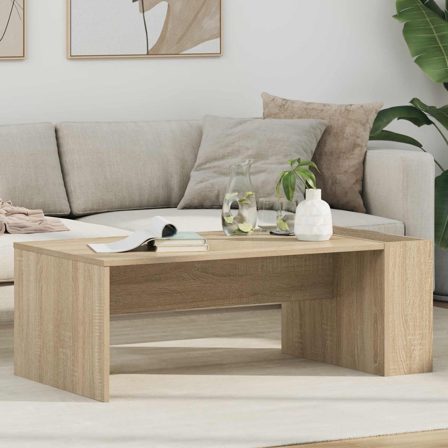 JUNG Vida Couchtisch Sonoma-Eiche 95 x 50 x 34 cm Holzwerkstoff