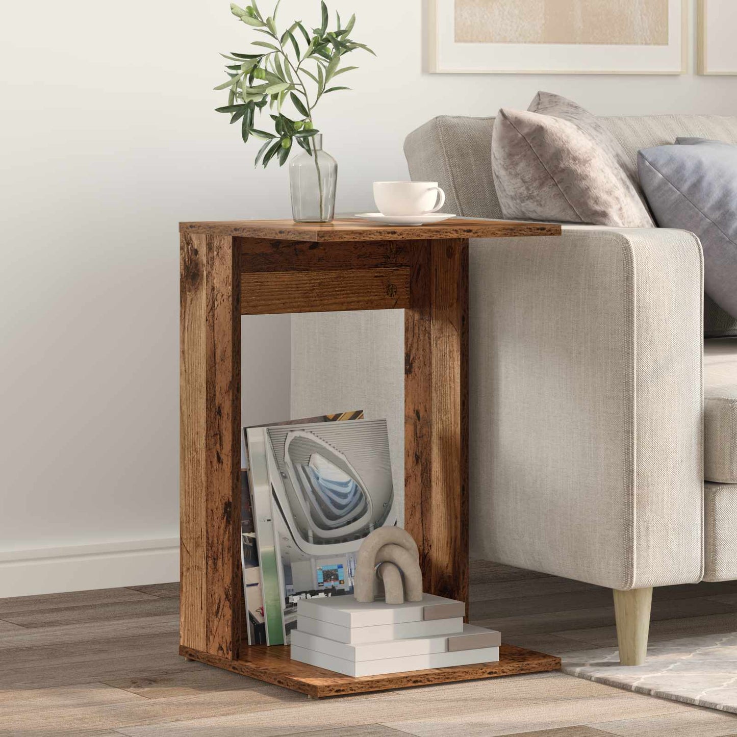 JUNG Vida Beistelltisch Altholz 40 x 38 x 62,5 cm Holzwerkstoff