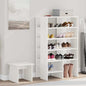 JUNG Vida Schuhschrank mit Regal mit Speicher 2 pcs Weiß Holzwerkstoff